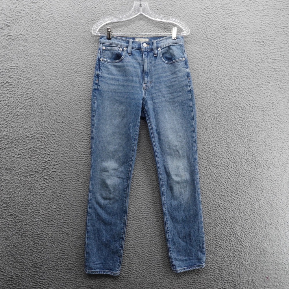 Madewell Slim Boyjean Jeans Size‎ 24 Blue High Rise Light Wash Denim Comfort Fit